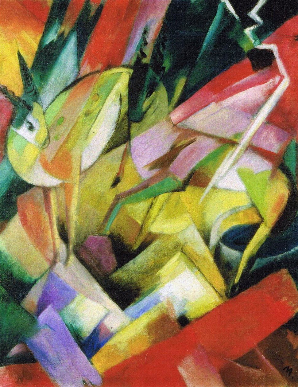 Bergziegen 作者 弗朗兹·马克（Franz Marc）