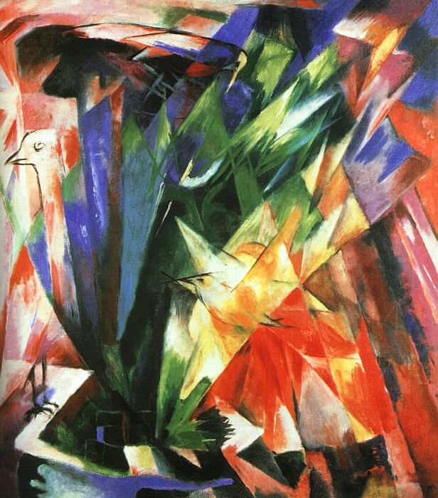 鸟类 作者 弗朗兹·马克（Franz Marc）