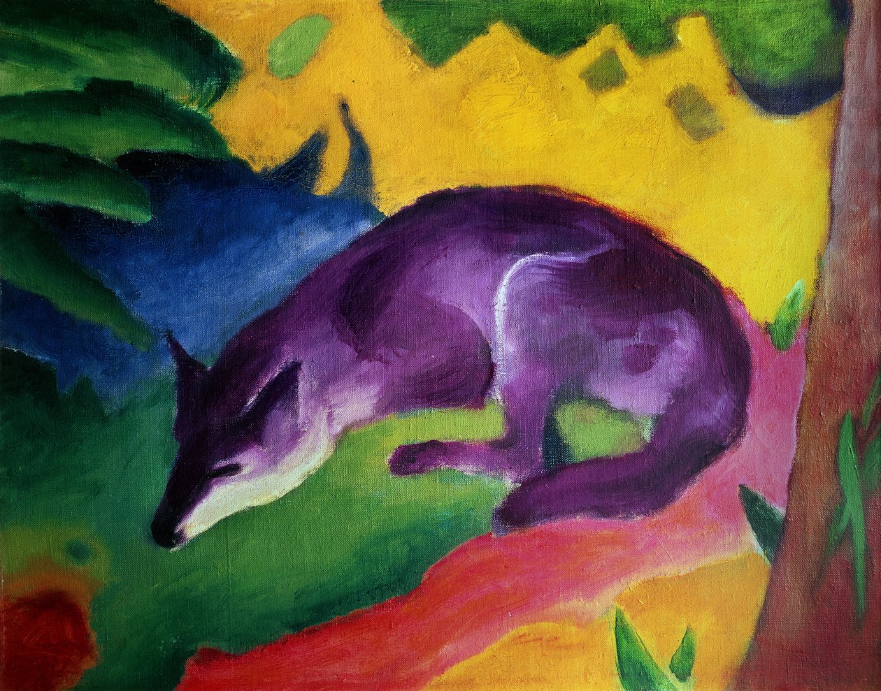 蓝狐，1911年 作者 弗朗兹·马克（Franz Marc）