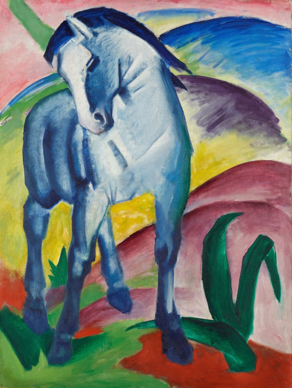 蓝马我 作者 弗朗兹·马克（Franz Marc）