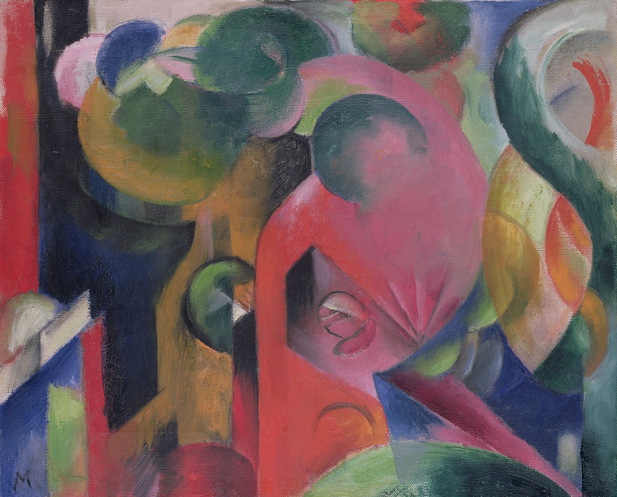 破碎的形式 作者 弗朗兹·马克（Franz Marc）
