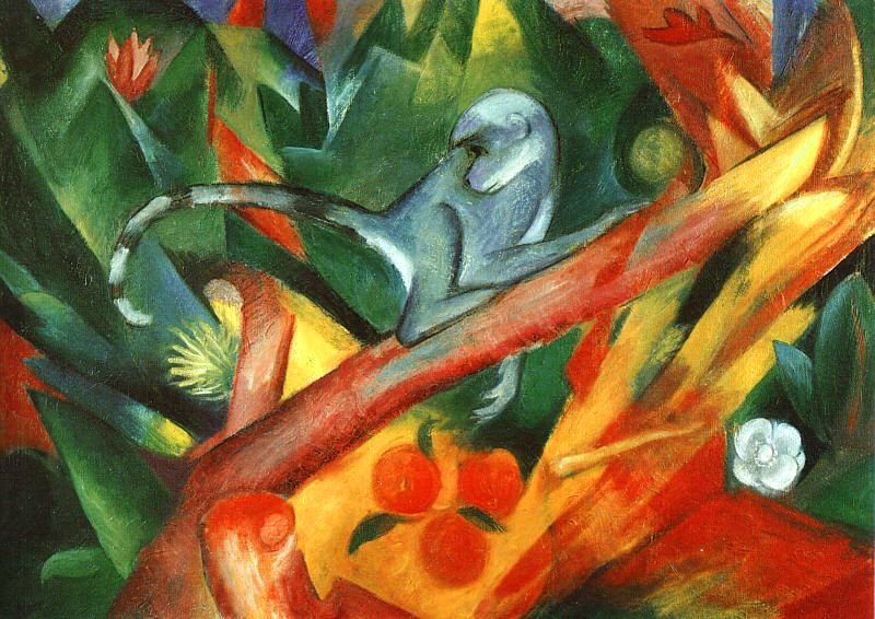 猴子 作者 弗朗兹·马克（Franz Marc）