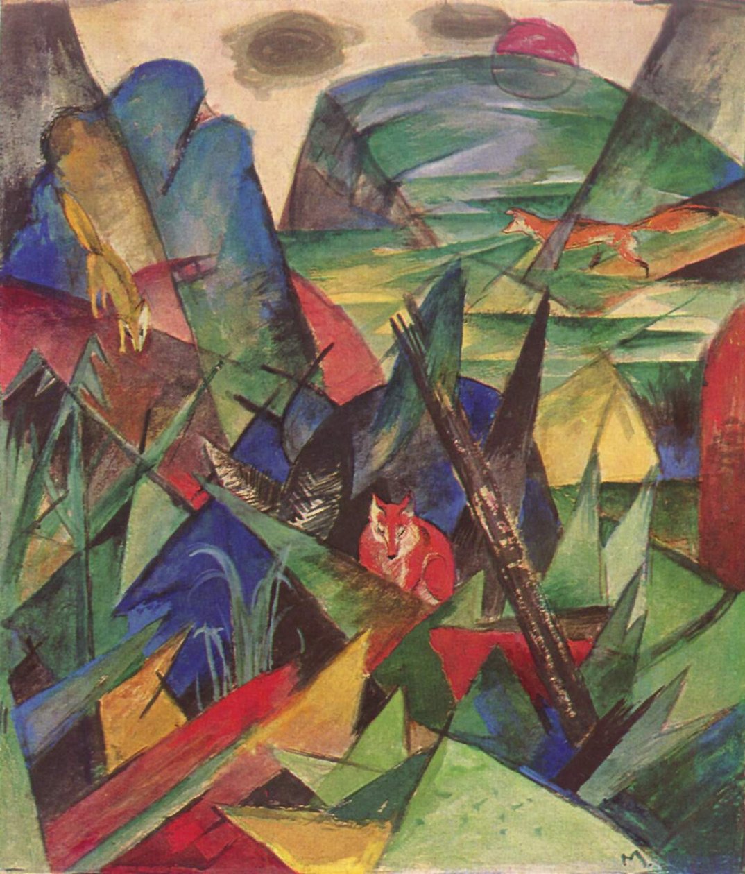 狐狸 作者 弗朗兹·马克（Franz Marc）