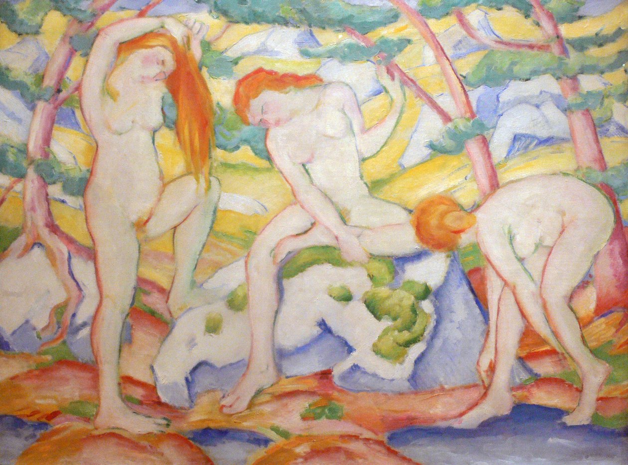 布面油画 作者 弗朗兹·马克（Franz Marc）