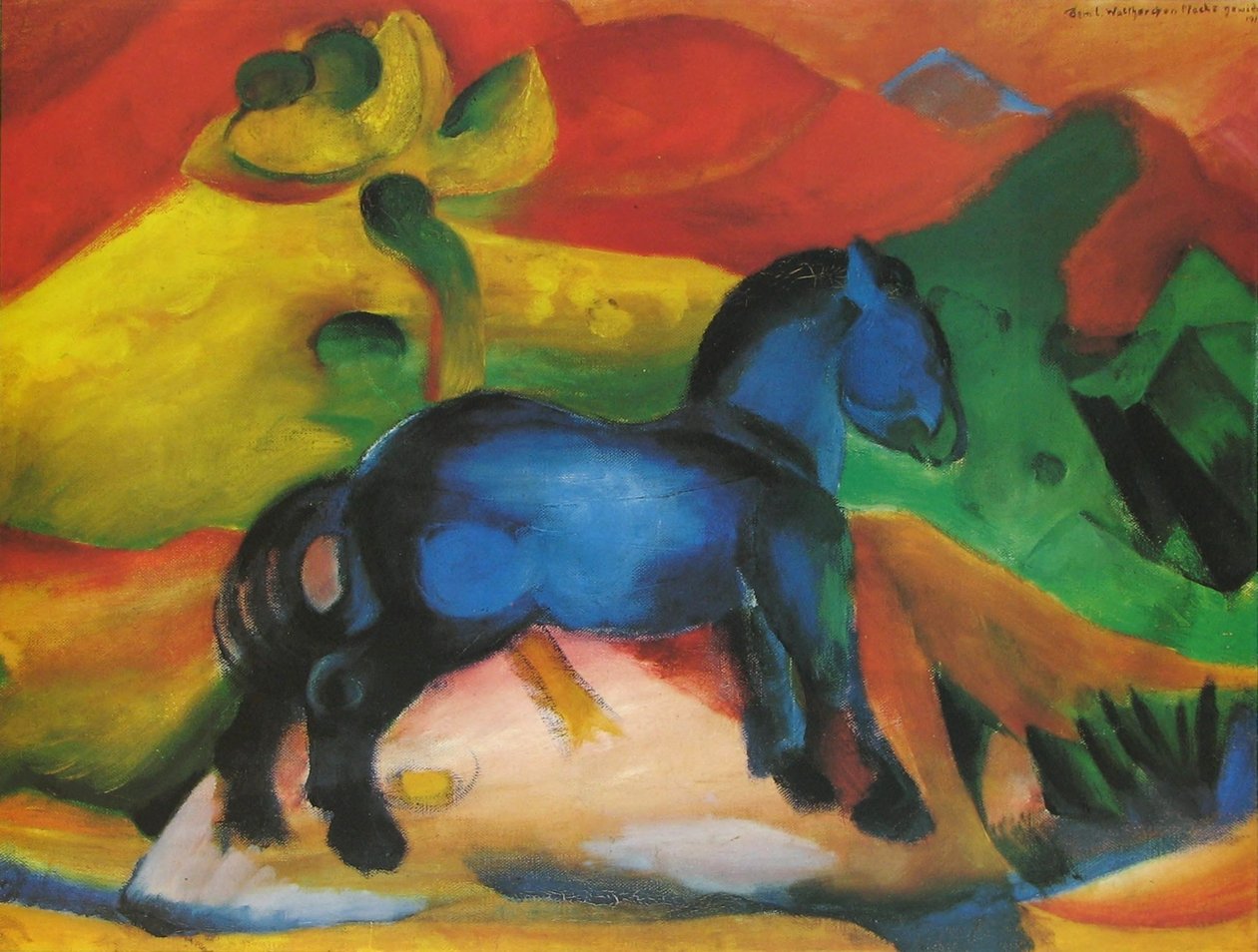 蓝色的小马 作者 弗朗兹·马克（Franz Marc）