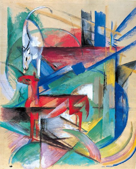 景观与动物 作者 弗朗兹·马克（Franz Marc）