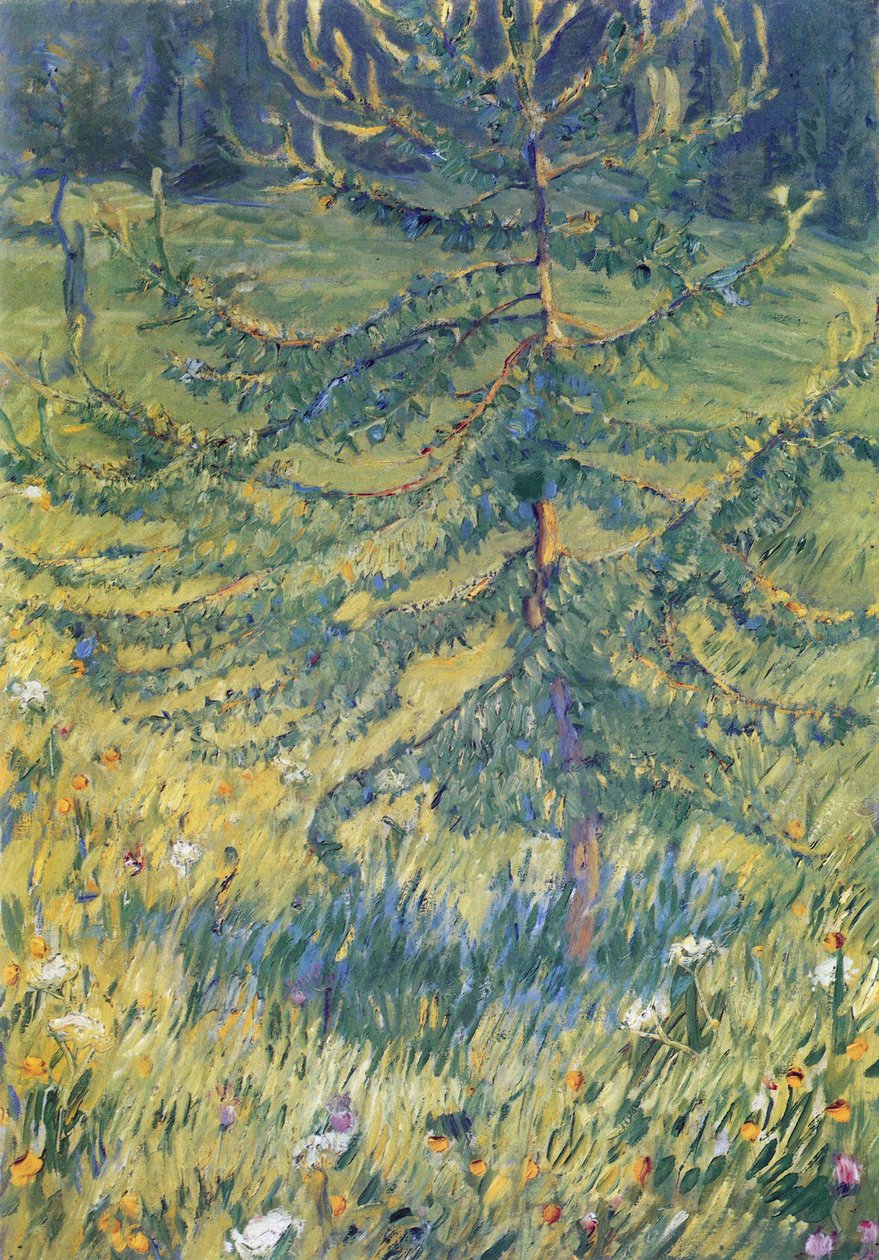落叶松 作者 弗朗兹·马克（Franz Marc）