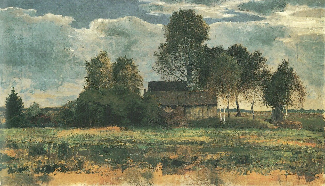 达豪苔藓中的摩尔小屋 作者 弗朗兹·马克（Franz Marc）