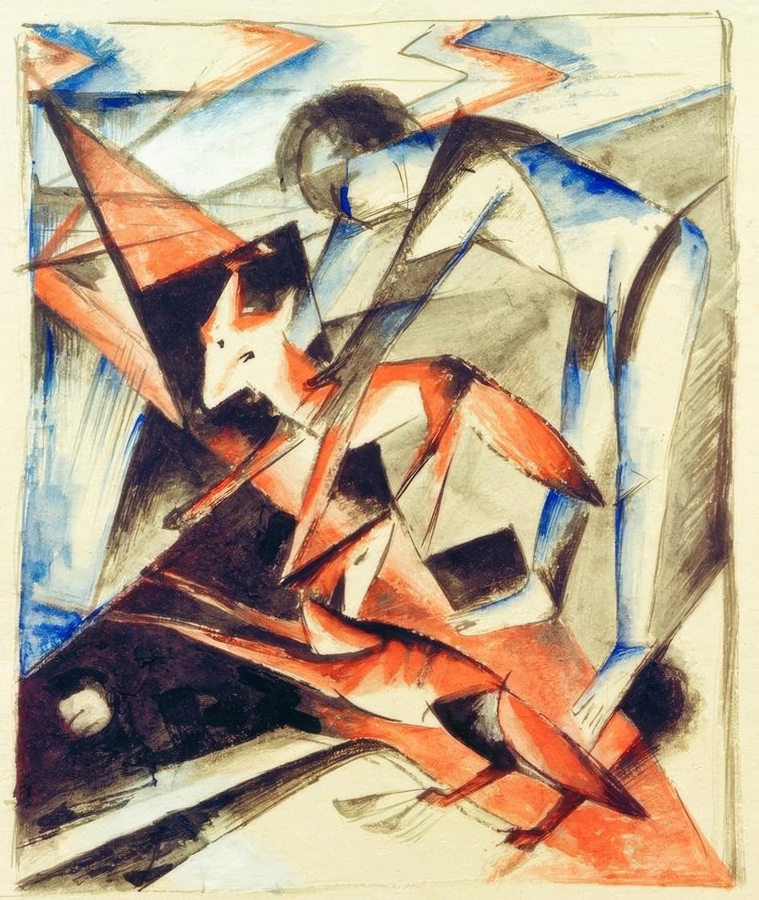 诺亚与狐狸 作者 弗朗兹·马克（Franz Marc）