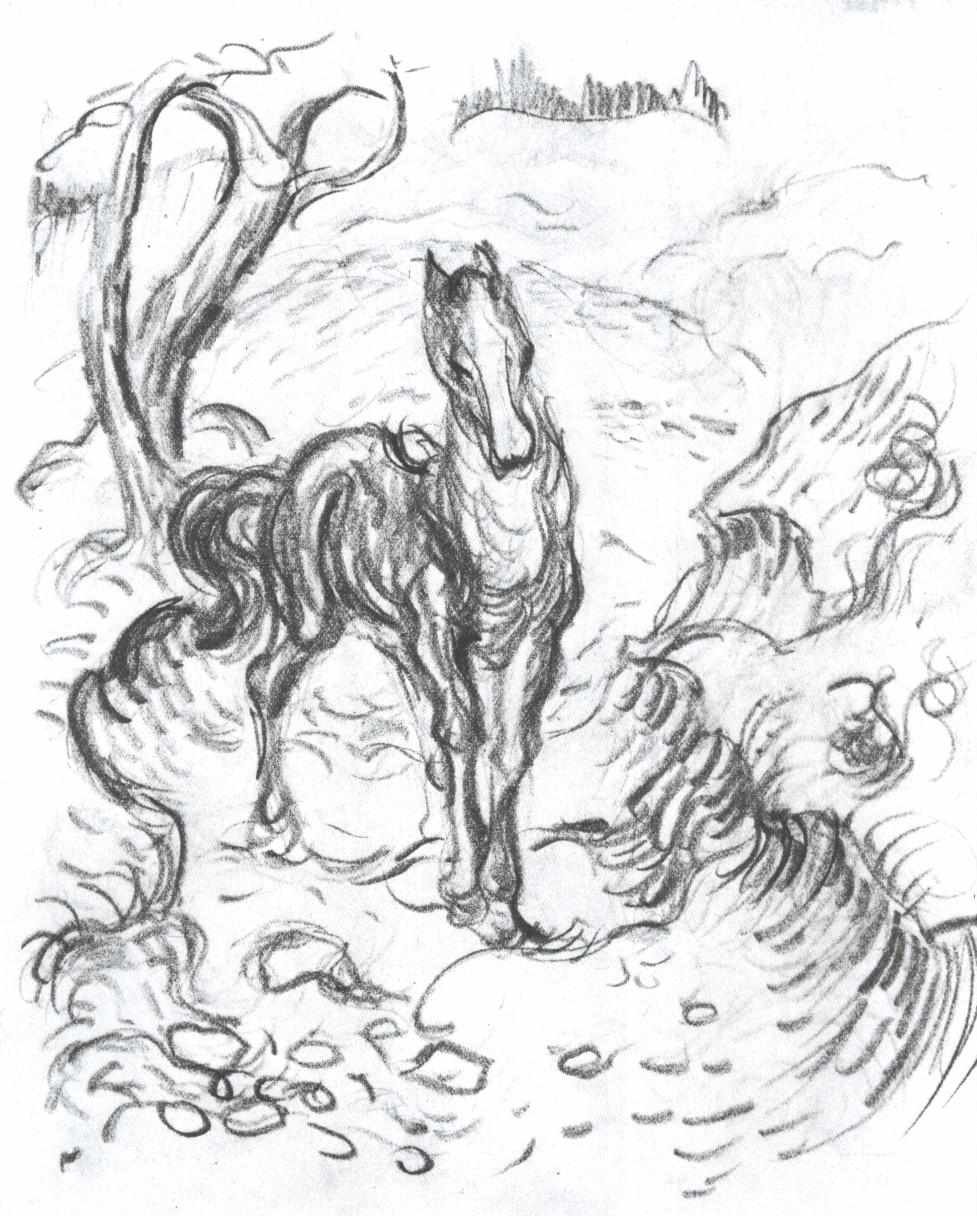 马在农村 作者 弗朗兹·马克（Franz Marc）