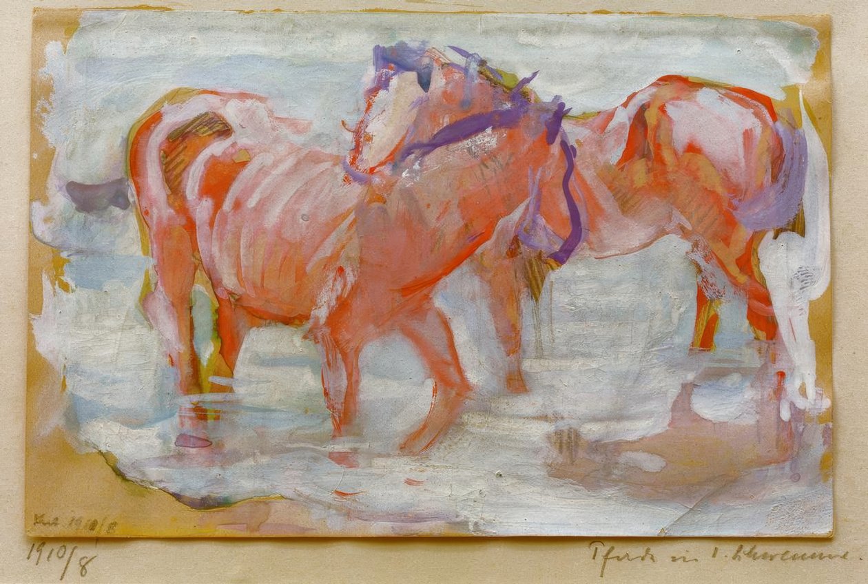 洪水中的马 作者 弗朗兹·马克（Franz Marc）