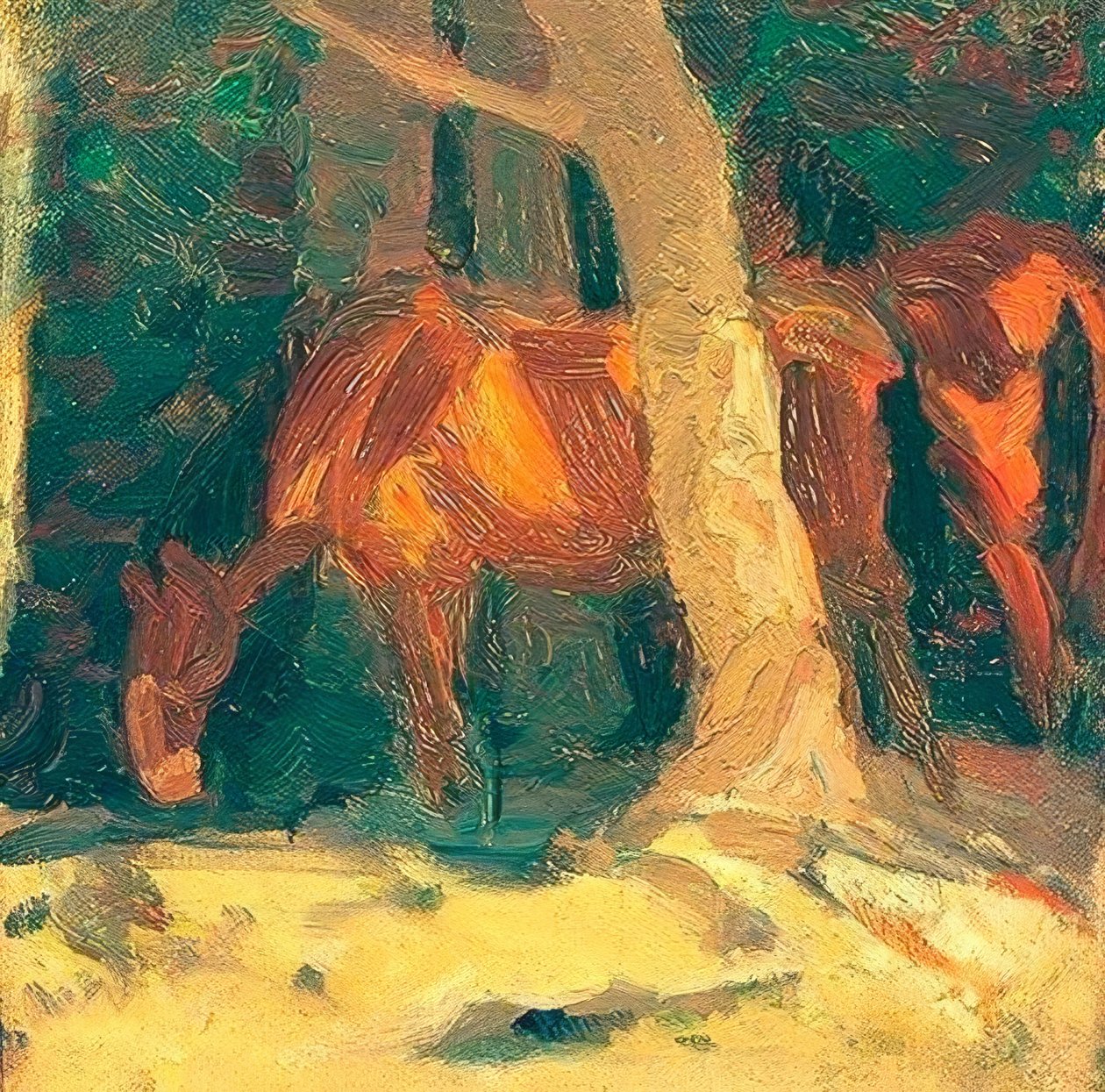 马素描二 作者 弗朗兹·马克（Franz Marc）