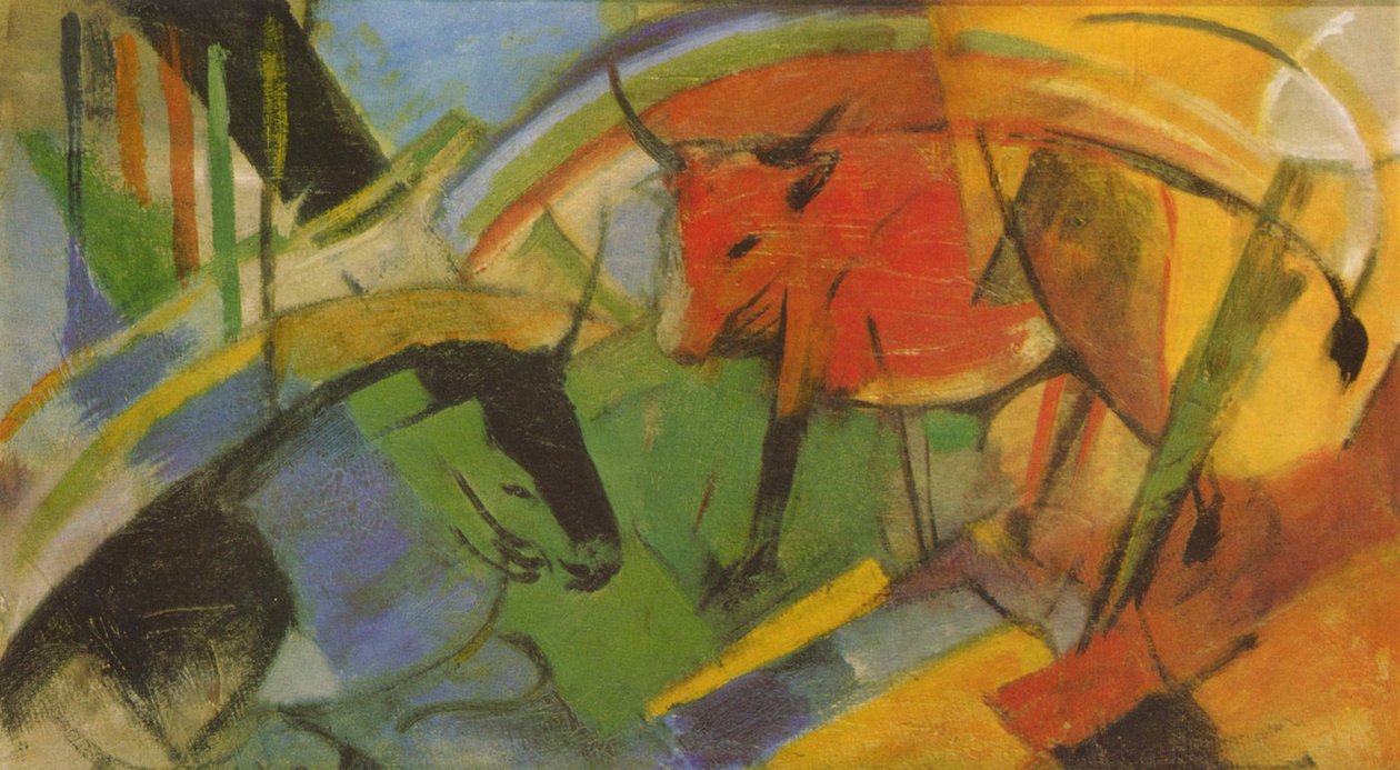 黄牛 作者 弗朗兹·马克（Franz Marc）