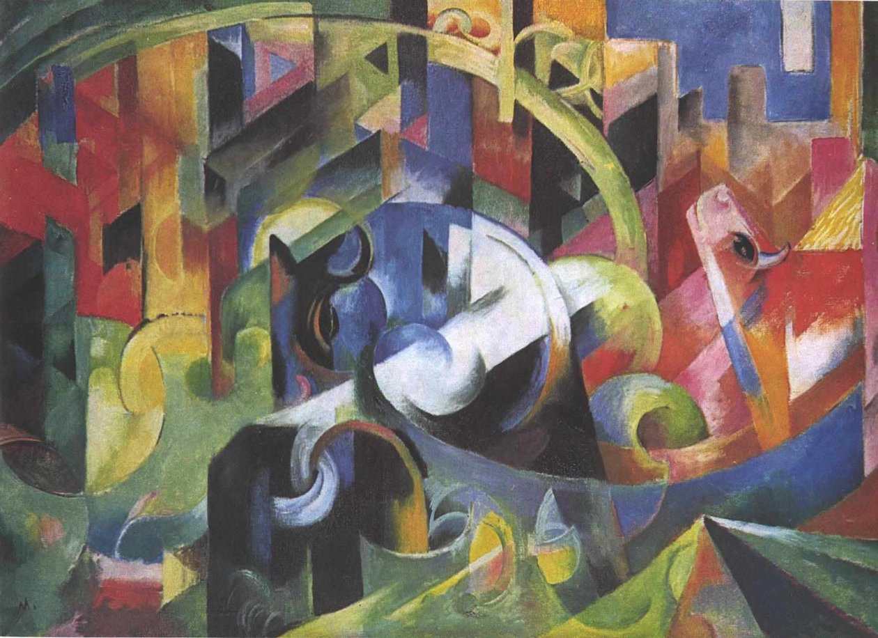 黄牛 作者 弗朗兹·马克（Franz Marc）