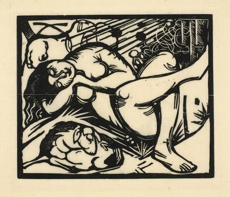 睡觉的牧羊女 作者 弗朗兹·马克（Franz Marc）