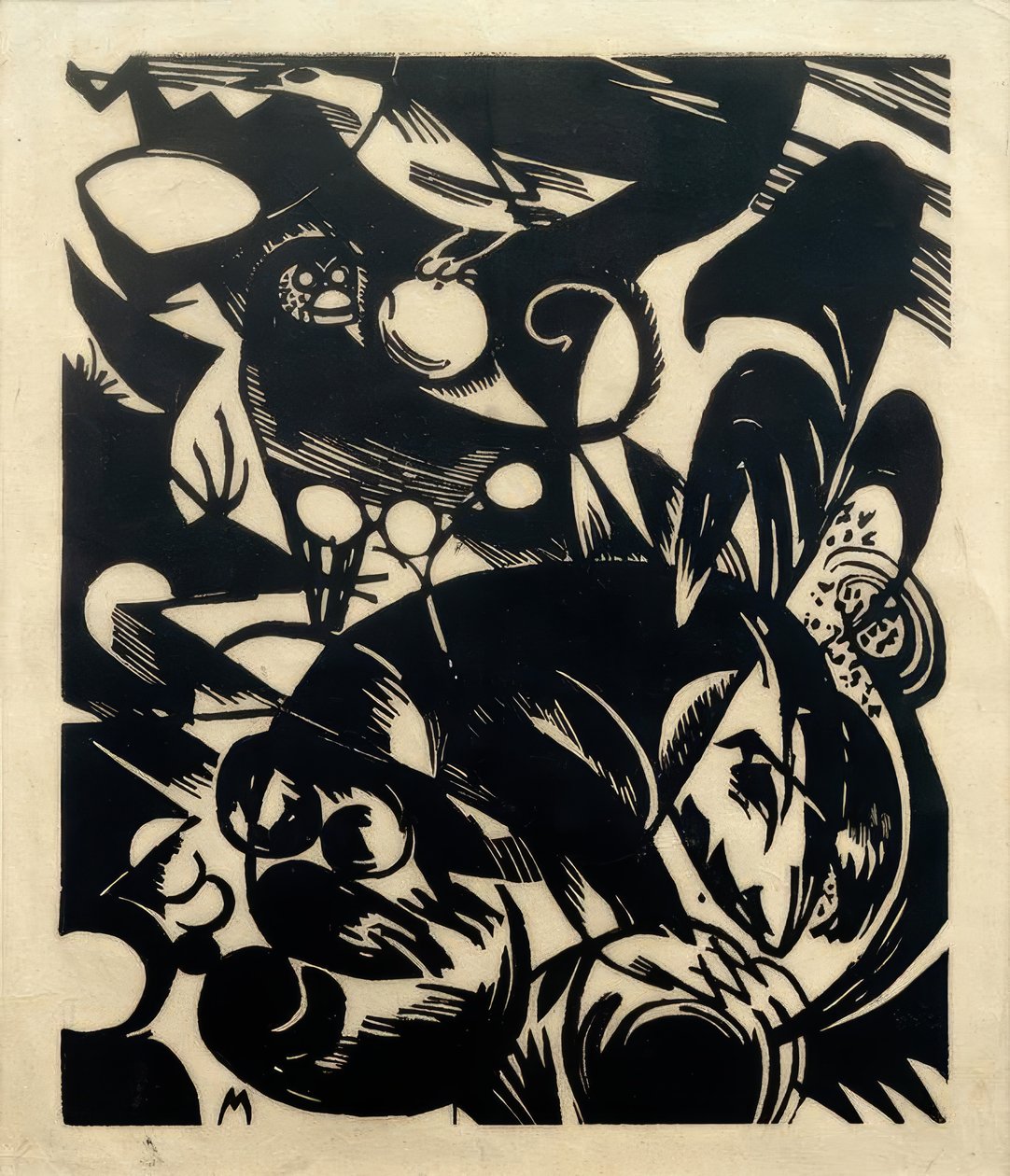 创世纪I（狒狒） 作者 弗朗兹·马克（Franz Marc）