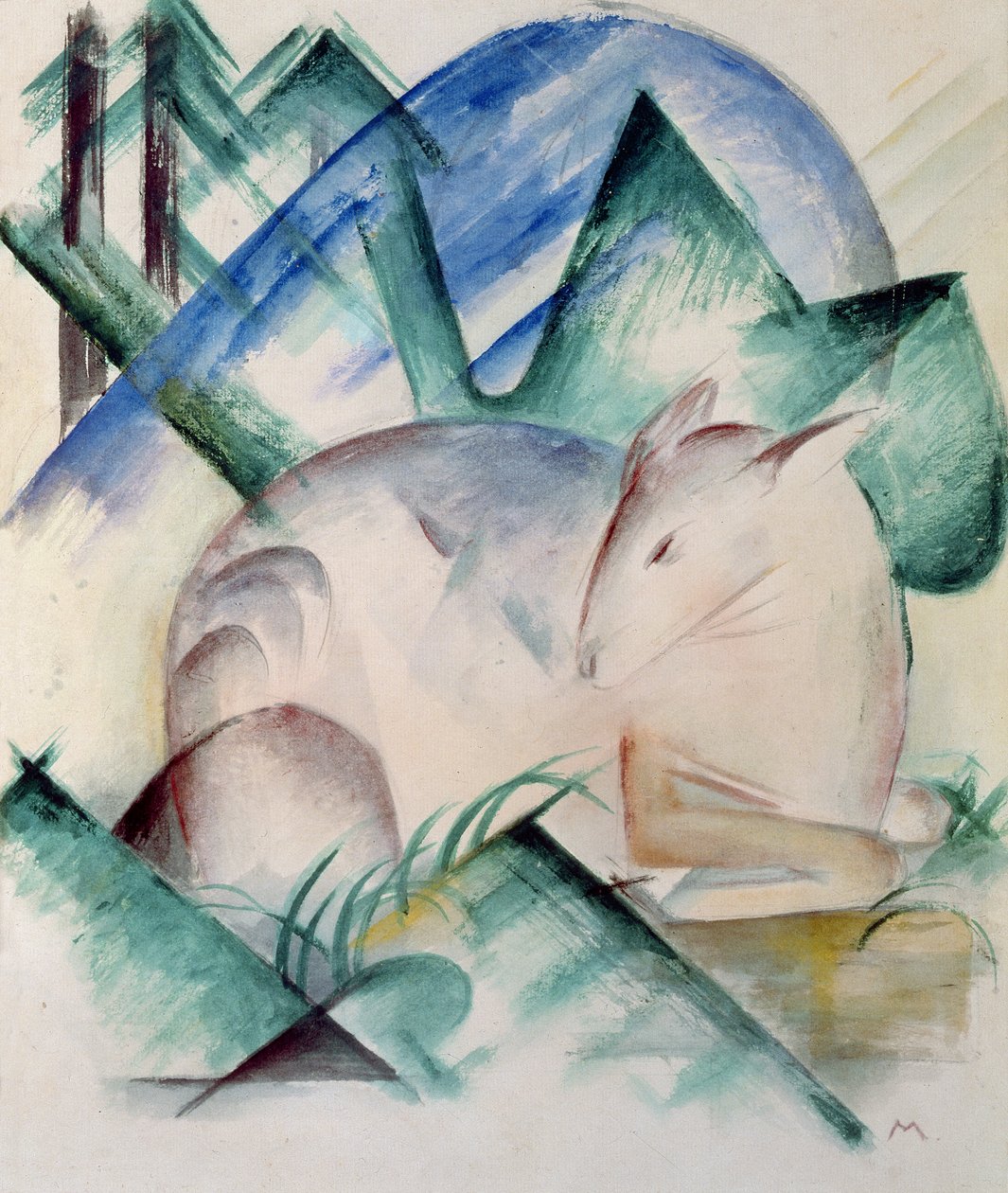 睡鹿 作者 弗朗兹·马克（Franz Marc）