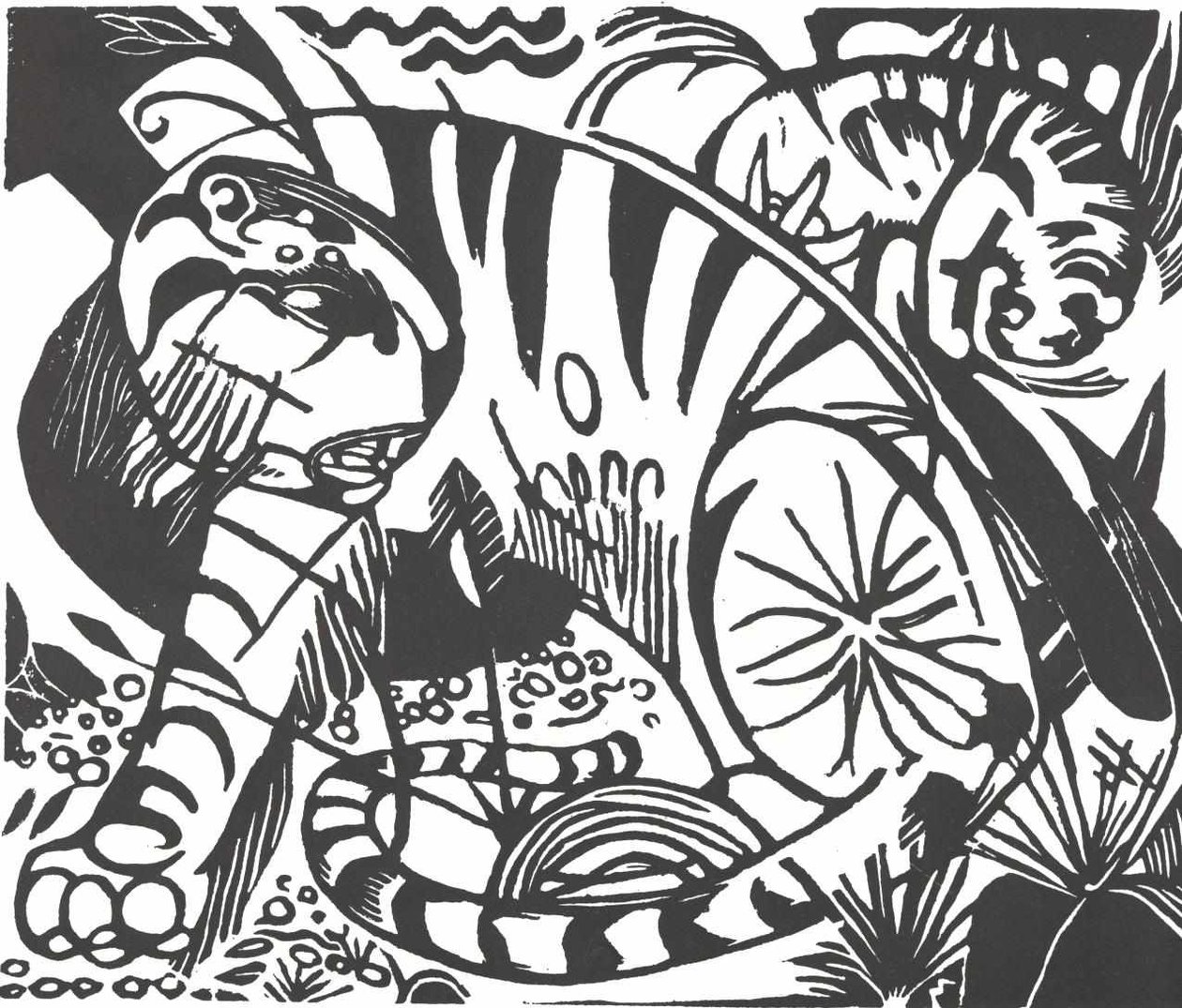 虎 作者 弗朗兹·马克（Franz Marc）
