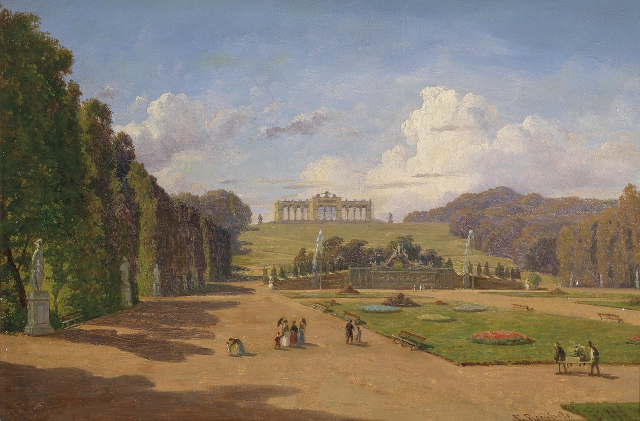 美泉宫（Schönbrunn），Gloriette的景色 作者 弗朗兹·莱因霍尔德（Franz Reinhold）