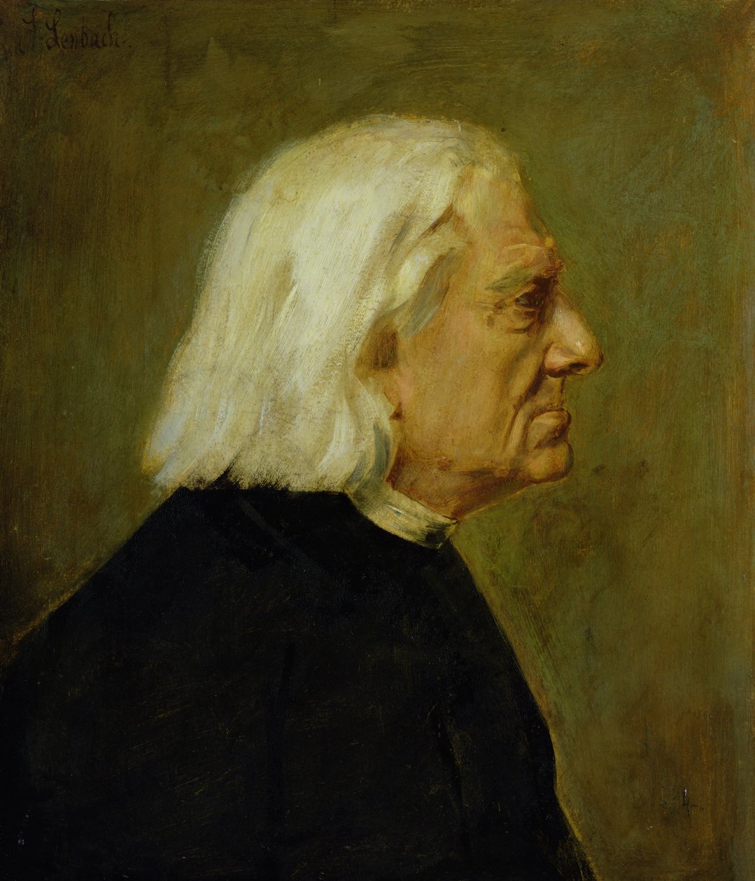 作曲家Franz Liszt（1811-86），1884年 作者 弗朗兹·塞拉夫·冯·伦巴赫