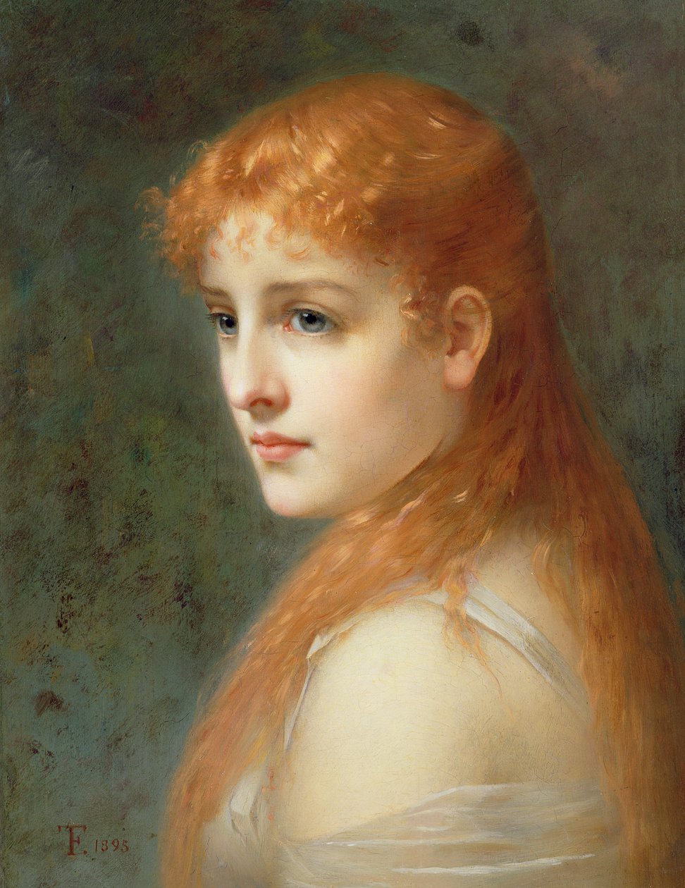 有红色头发的女孩，1895年 作者 弗朗兹·索恩