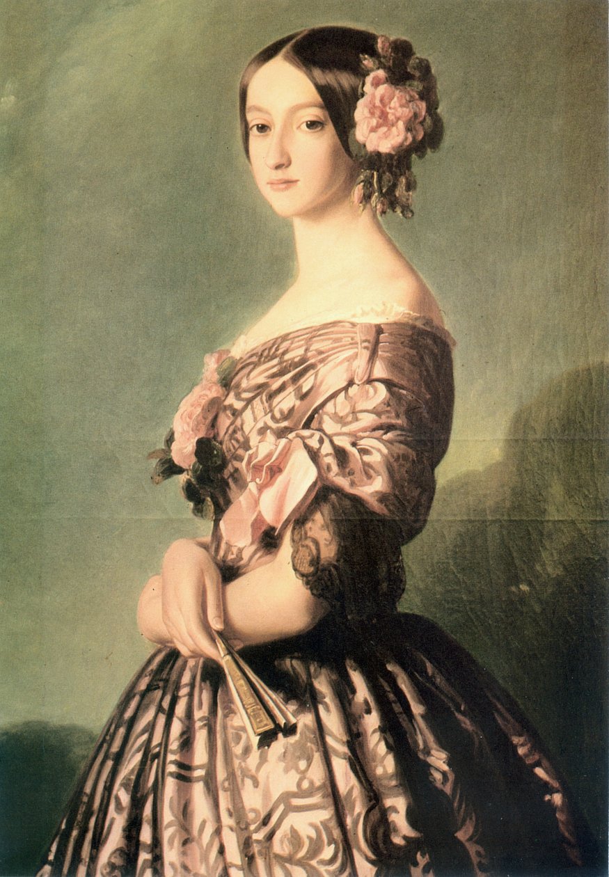 Franziska Caroline Gonzaga的肖像 作者 弗朗茨泽维尔温特哈尔特
