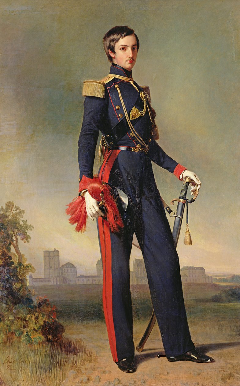 奥尔良的Antoine-Marie-Philippe-Louis（1824-90），1844年，蒙彼利埃公爵 作者 弗朗茨泽维尔温特哈尔特