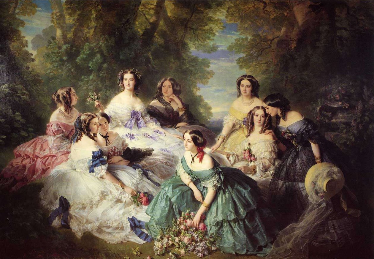 Eugénie，法国女皇和她的女士们 作者 弗朗茨泽维尔温特哈尔特