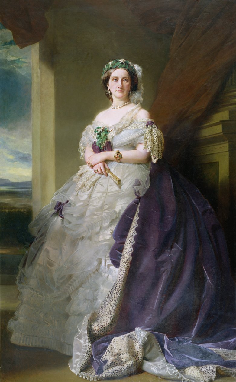 米德尔顿夫人的肖像（1824-1901），1863年 作者 弗朗茨泽维尔温特哈尔特