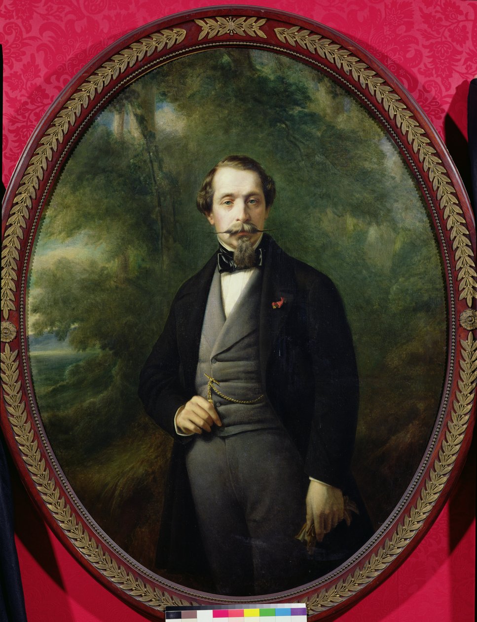 拿破仑三世的肖像（1808-73）c.1857 作者 弗朗茨泽维尔温特哈尔特