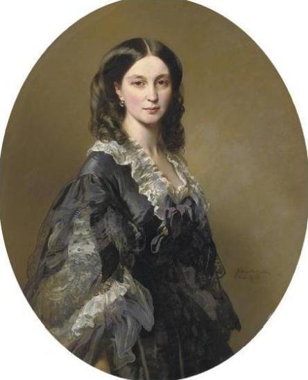公主Elizaveta Alexandrovna Tchernicheva的肖像 作者 弗朗茨泽维尔温特哈尔特
