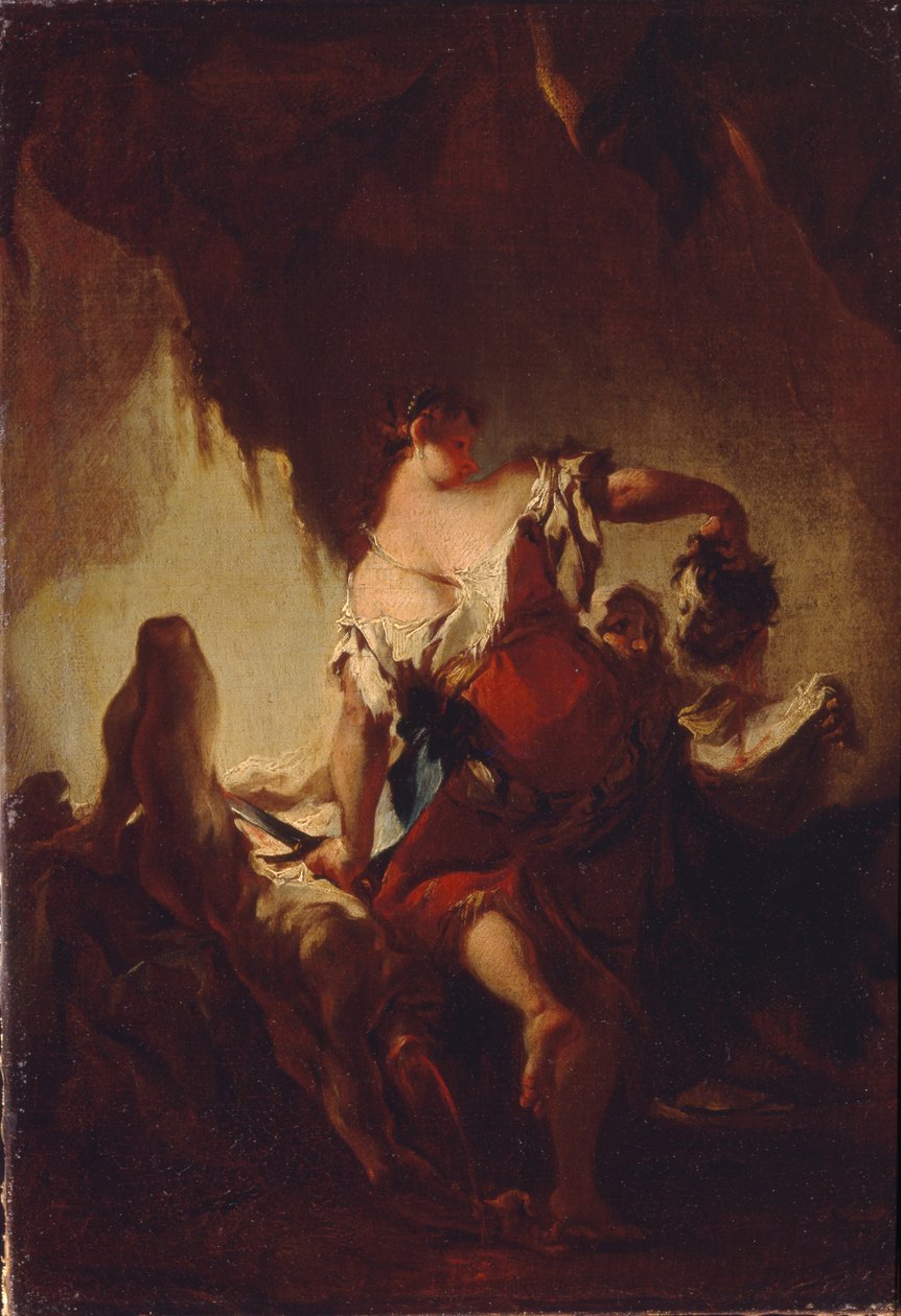 朱迪思（Judith）和霍洛弗尼斯（Holofernes）头 作者 弗朗兹·安东·毛伯特
