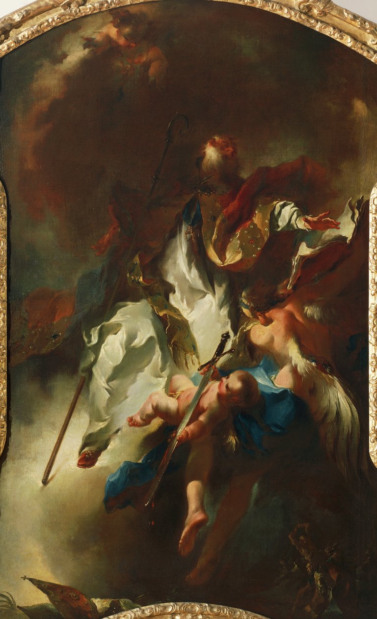 英石。 《荣耀中的水仙》，约 1754 年，作者：Franz Anton Maulbertsch（1724-17969 年），布面油画 作者 弗朗兹·安东·毛伯特
