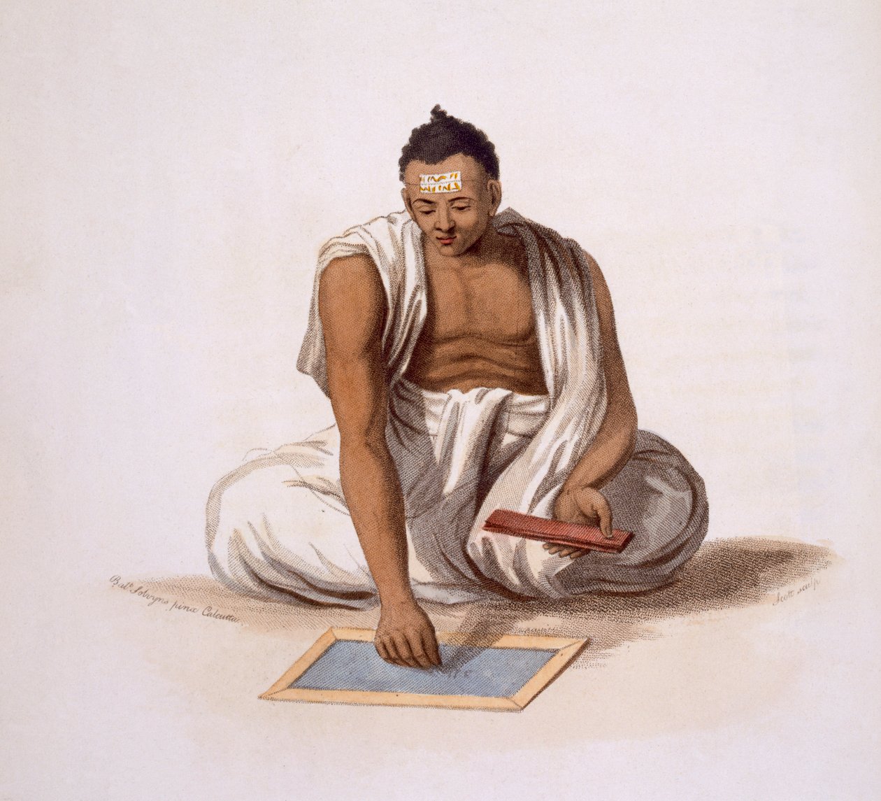 A Dyback, or Astrologer, 1804. 作者 弗朗兹·巴尔萨扎（Franz Balthazar）Solvyns