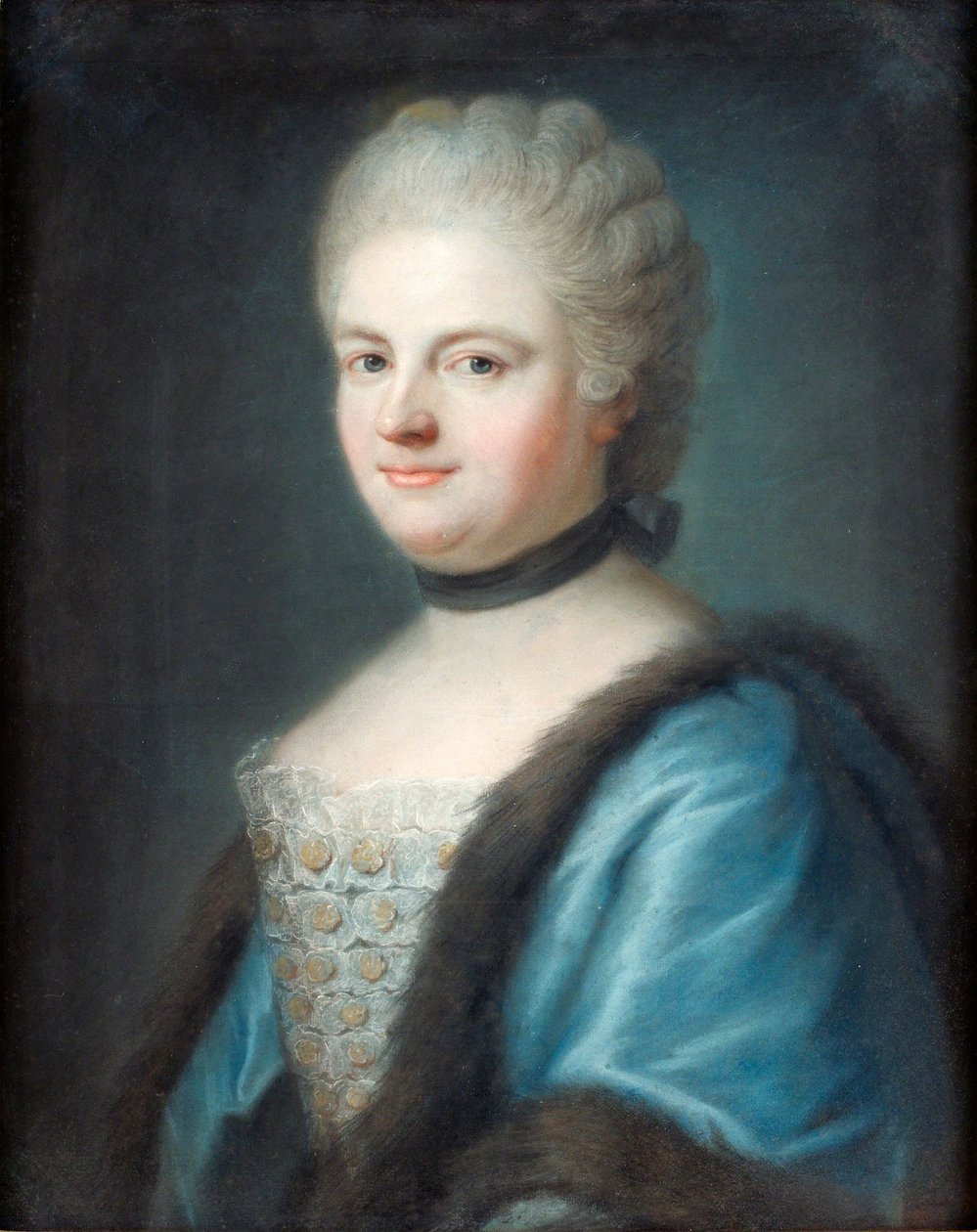 法国女王玛丽-莱辛斯卡的肖像，1703-1768年 作者 弗朗茨·伯恩哈德·弗雷