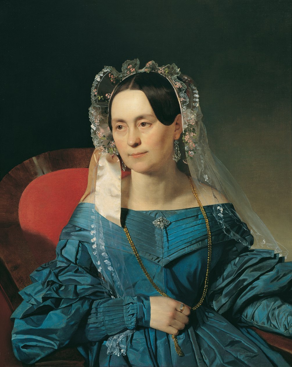 蓝裙女士 作者 弗朗兹·艾伯（Franz Eybl）