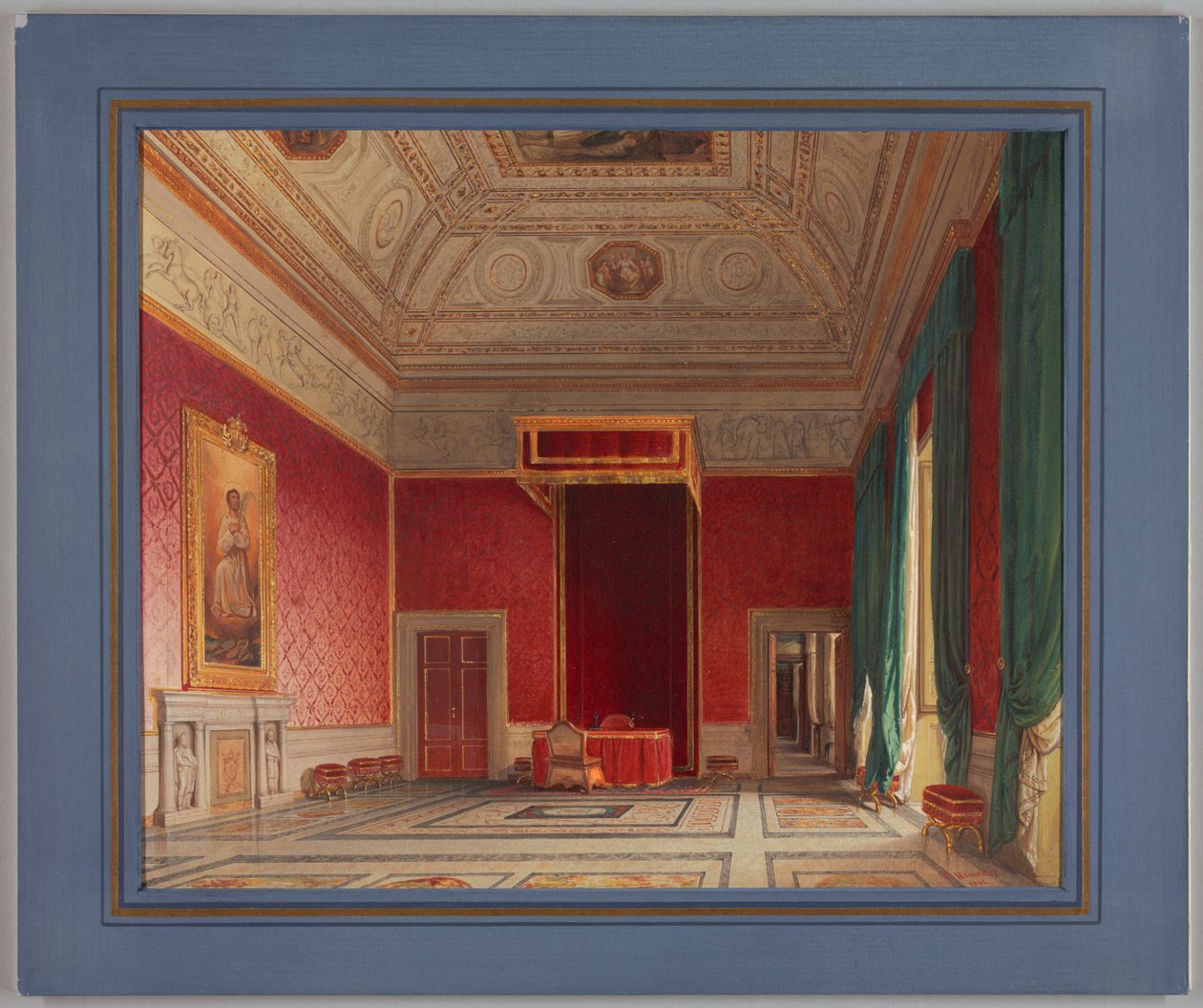 绘画，罗马索尔瓦尔森厅，1845 年 作者 弗朗兹·海因里希（Franz Heinrich）