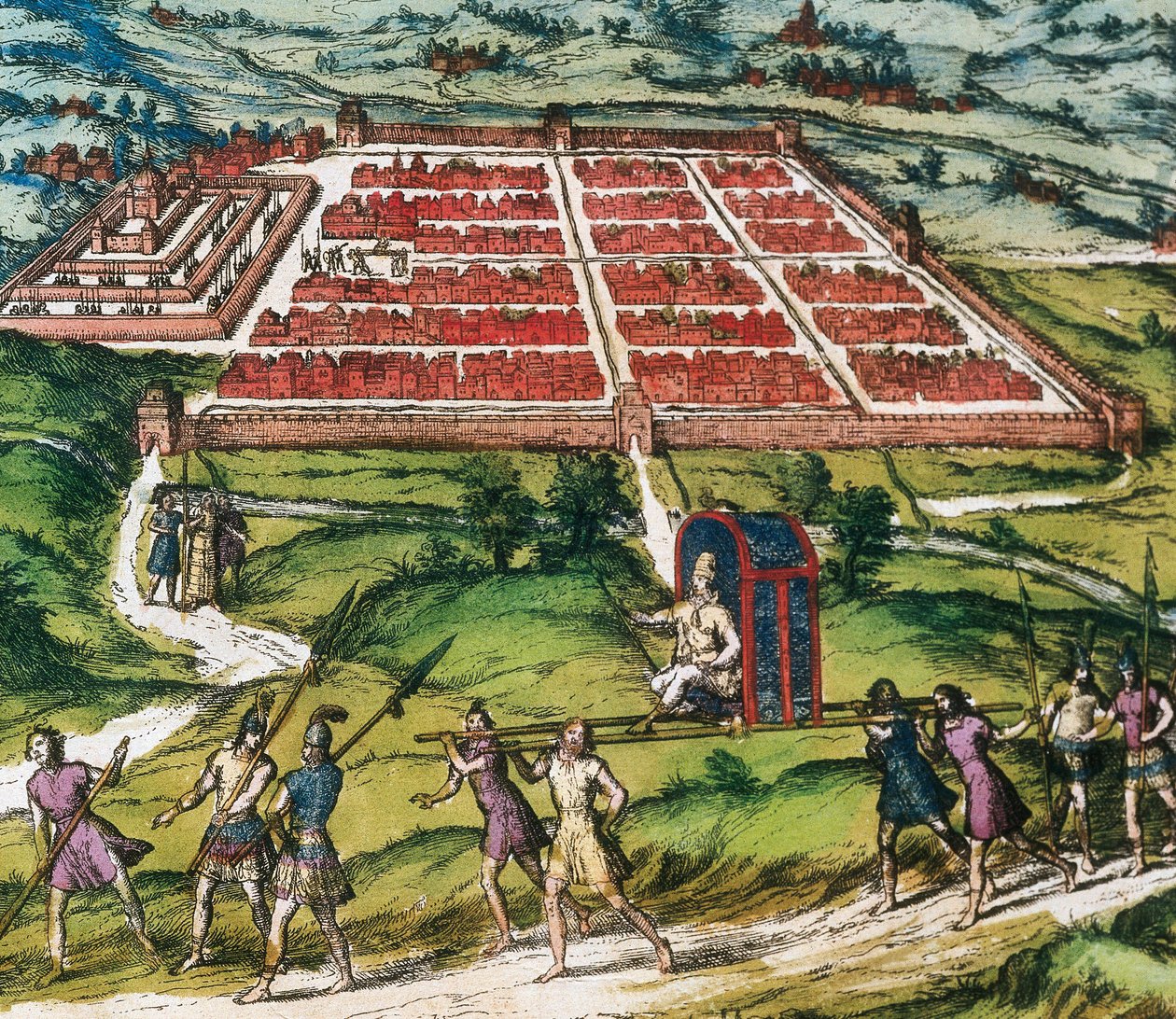 库斯科，印加文明（今秘鲁）的主要中心，图片来自 Braun 和 Hogenberg 的“Civitates Orbis Terrarum” 作者 弗朗兹·霍根伯格
