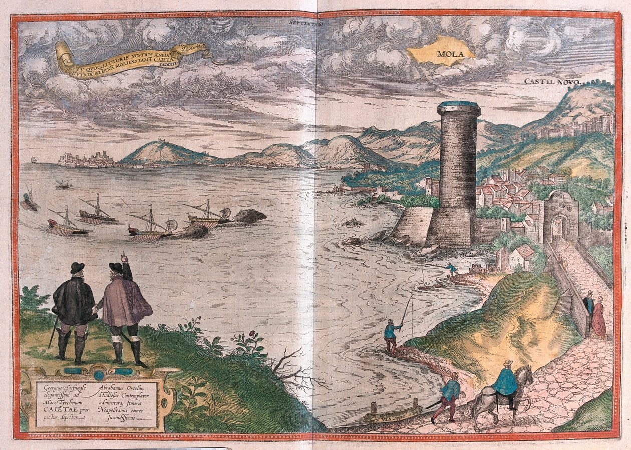 Gaeta 或 Gaete，意大利 （雕刻 作者 弗朗兹·霍根伯格