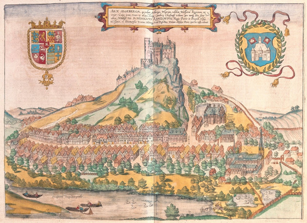 Hardcover, Segeberg, Germany (engraving 作者 弗朗兹·霍根伯格