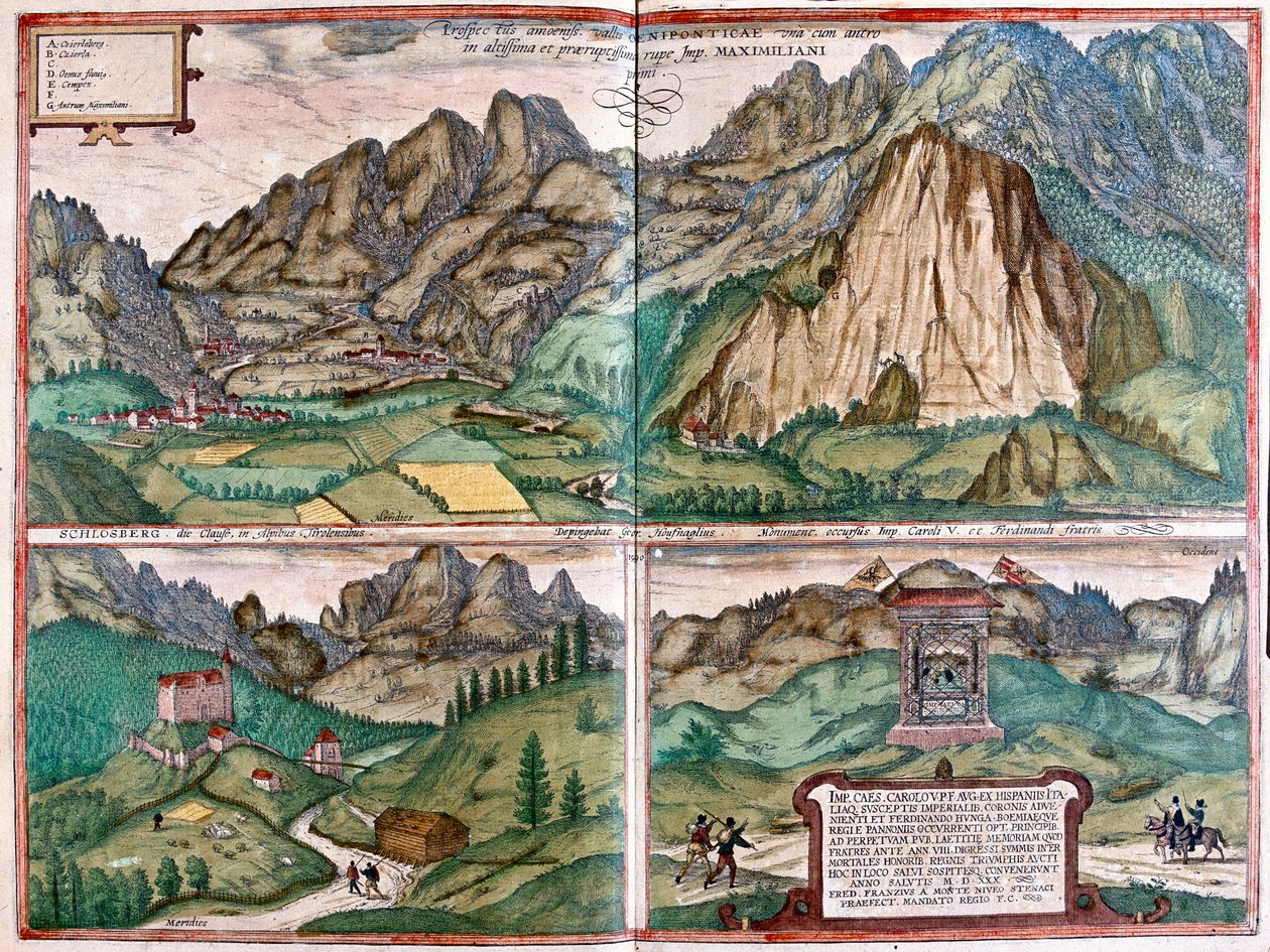 Inn Valley and Schlossberg, 德国 作者 弗朗兹·霍根伯格