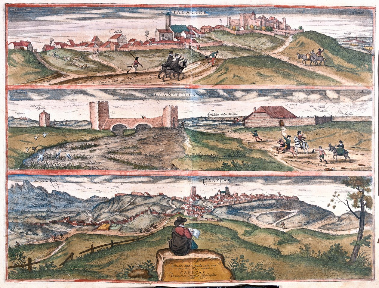 Los Palacios y Villafranca - Alcantara - Cabecas，西班牙（雕刻 作者 弗朗兹·霍根伯格