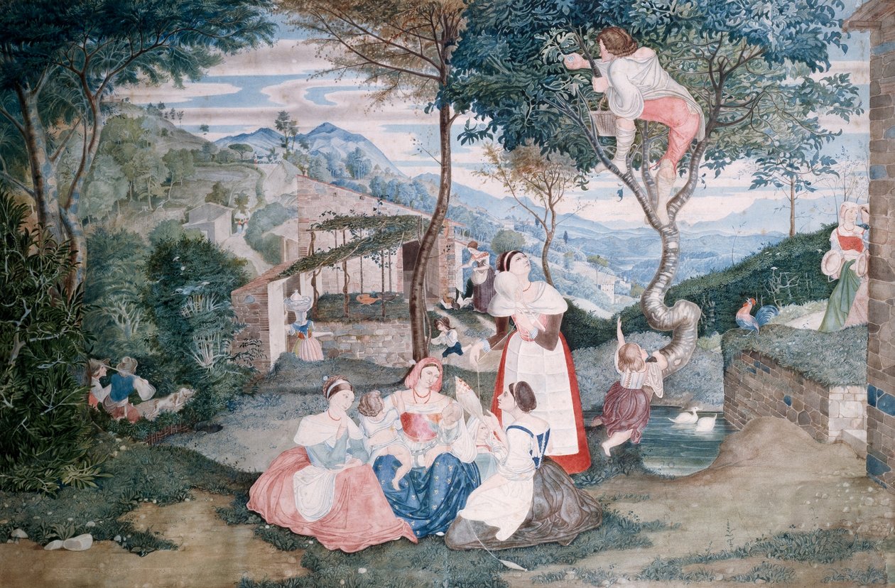 德语：Italienisches Landleben 意大利乡村生活 作者 弗兰茨角质