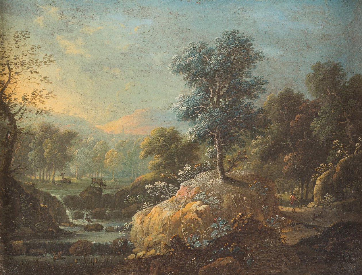 Franz Joachim Beich 林间丘陵溪流景观 作者 弗朗茨·约阿希姆·贝奇