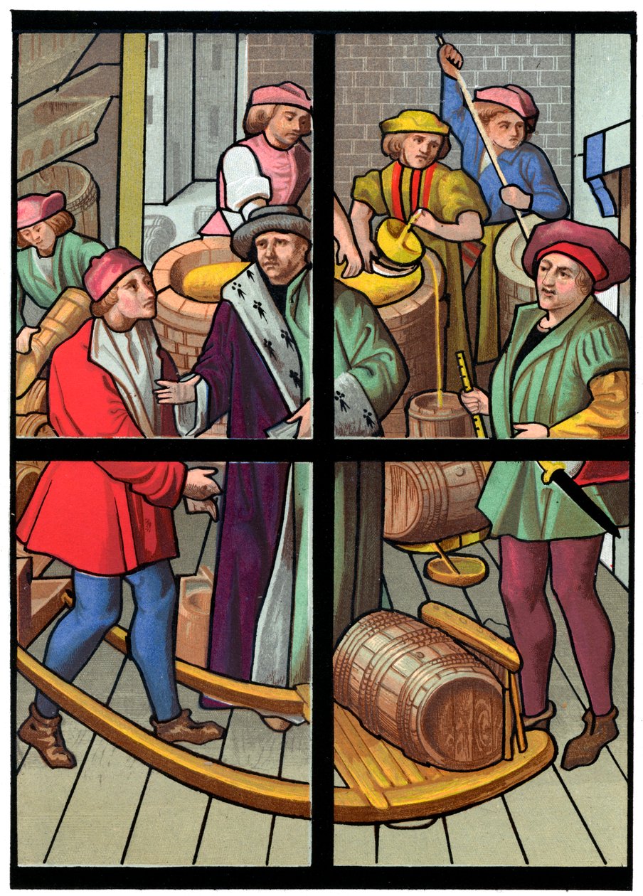 一家酿酒厂，建于15世纪1849年。 作者 弗朗兹·凯勒霍芬