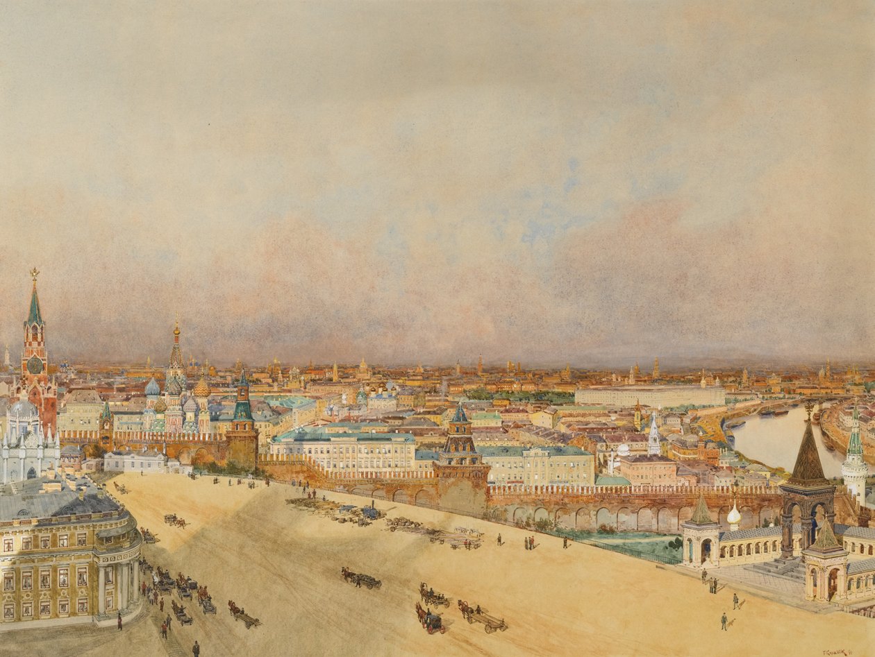 莫斯科风景，1898年 作者 弗朗茨·科帕利克