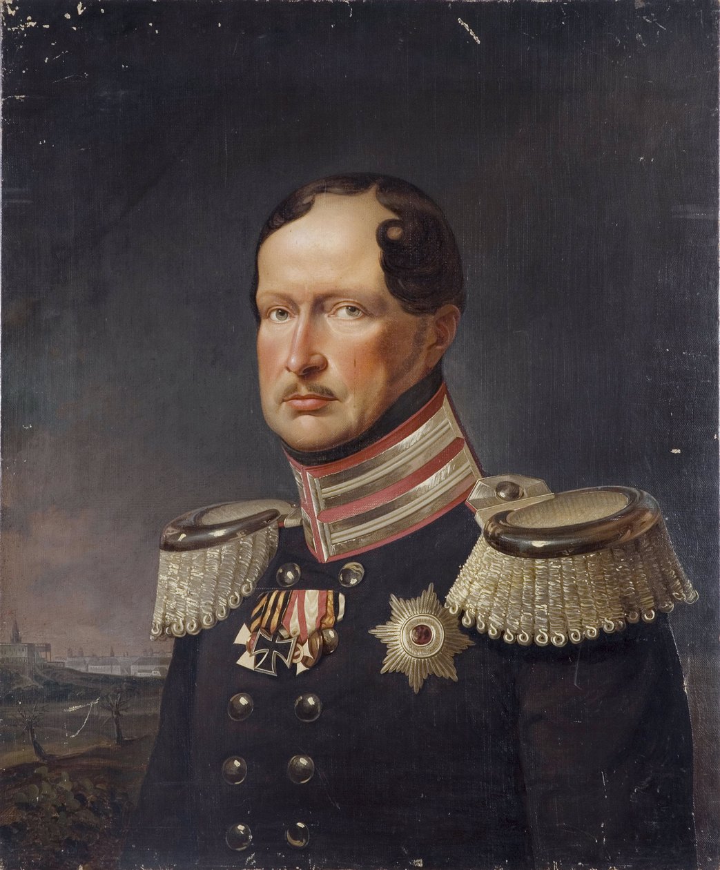 Frederic Guillaume III de Prusse - 普鲁士的弗雷德里克·威廉三世 (1797-1840)，由弗朗茨 (1797-1857) 克鲁格著。 布面油画。 斯德哥尔摩国家博物馆 作者 弗朗兹·克鲁格（Franz Kruger）