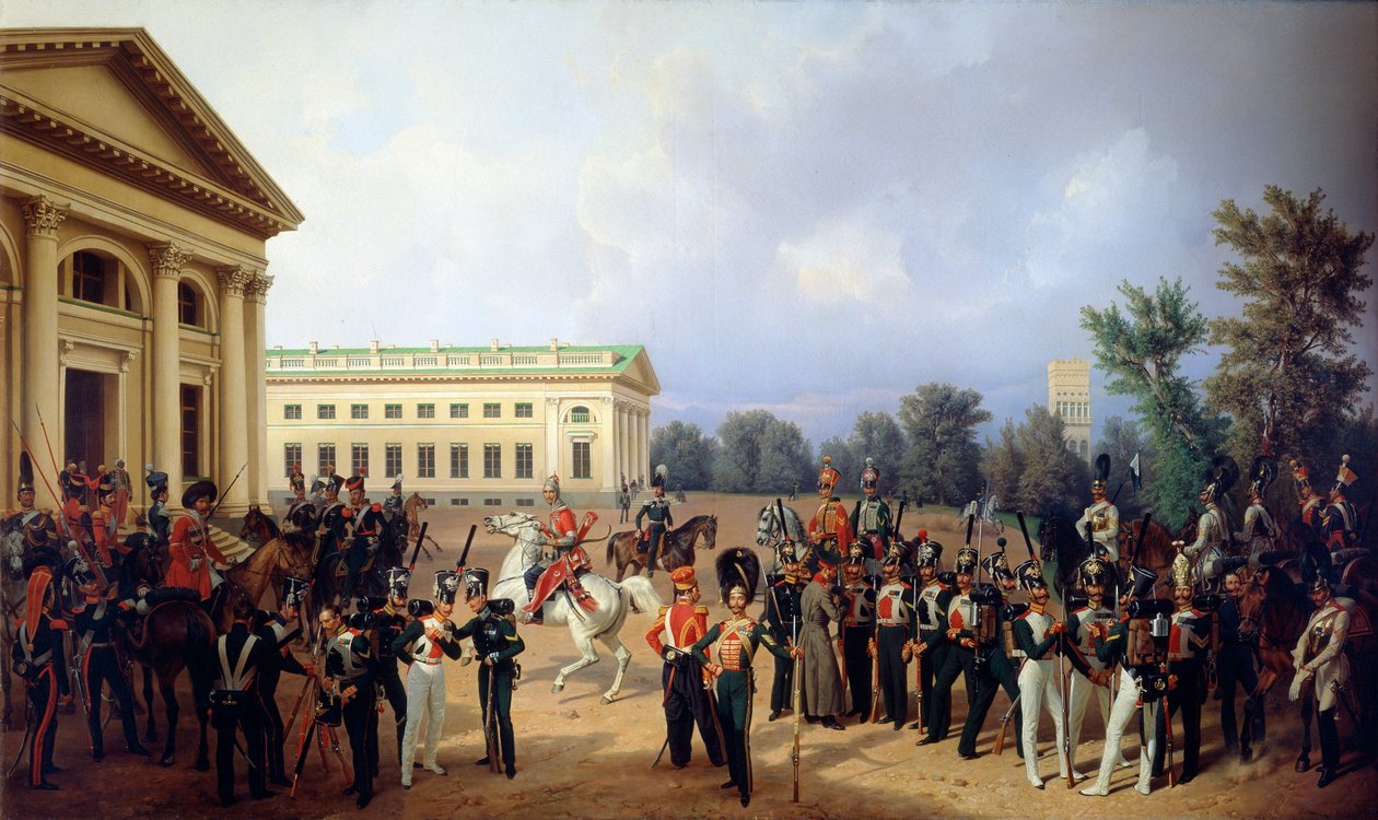 1841年，俄国皇家卫队（Tsarskoye Selo）于1832年成立。 作者 弗朗兹·克鲁格（Franz Kruger）