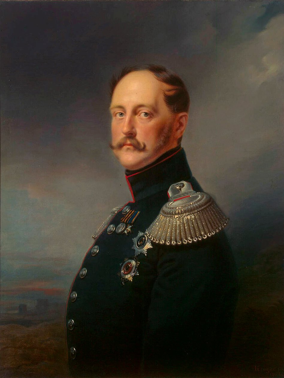 尼古拉一世皇帝的肖像》，1796-1855，1852。   作者 弗朗兹·克鲁格（Franz Kruguer）