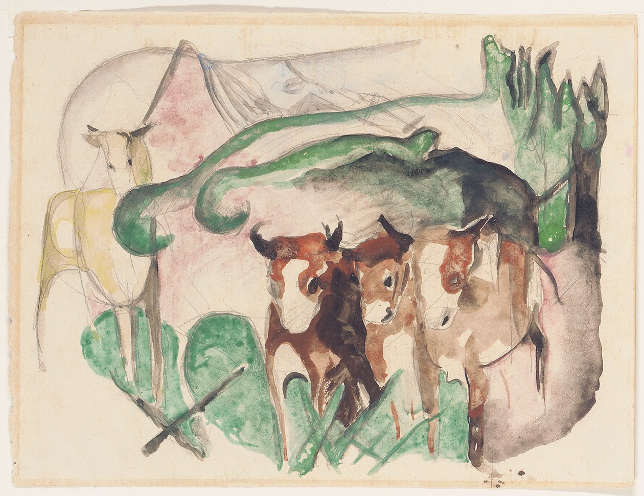 景观动物 作者 弗朗兹·马克（Franz Marc）
